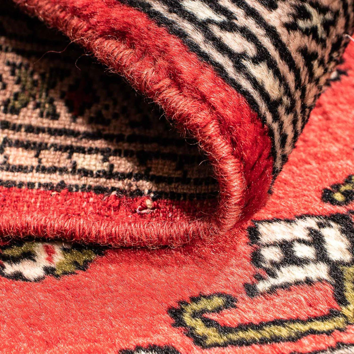 Tappeto Pakistani quadrato - 63 x 62 cm - rosso