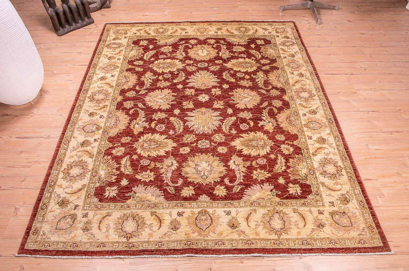 Tappeto Ziegler - 219 x 178 cm - rosso bordeaux