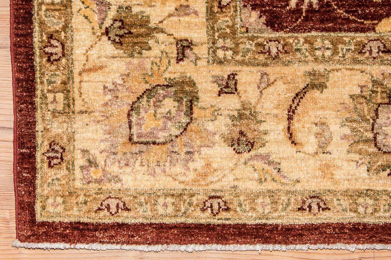 Tappeto Ziegler - 219 x 178 cm - rosso bordeaux