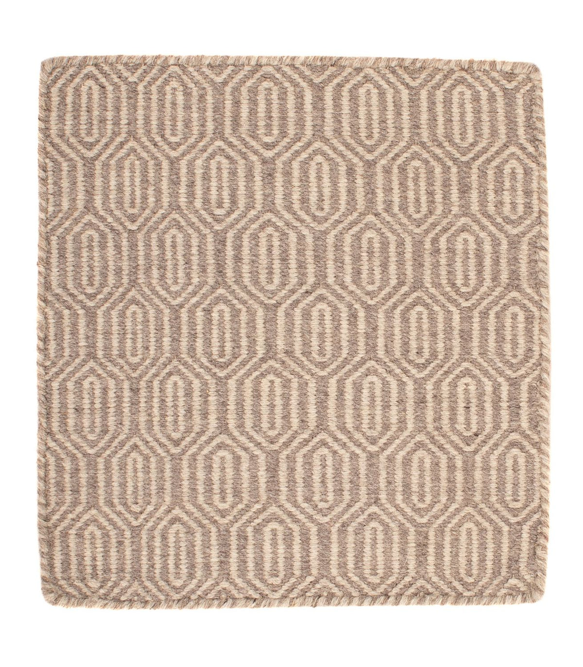 Tappeto Kelim - Tendenza quadrato  - 46 x 45 cm - marrone chiaro