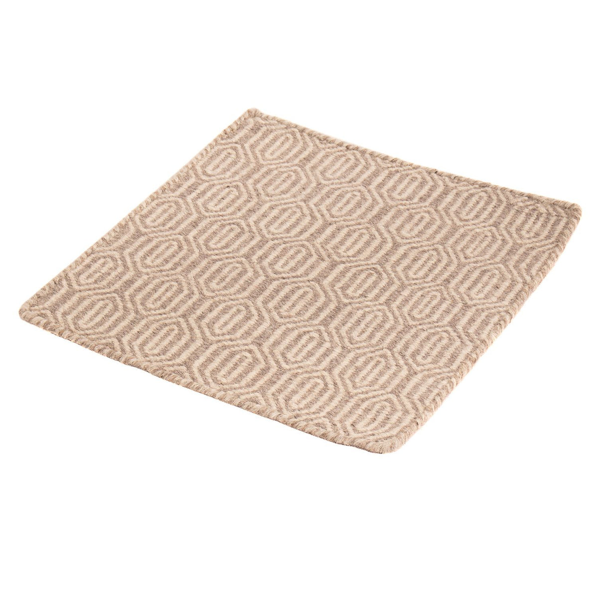 Tappeto Kelim - Tendenza quadrato  - 46 x 45 cm - marrone chiaro