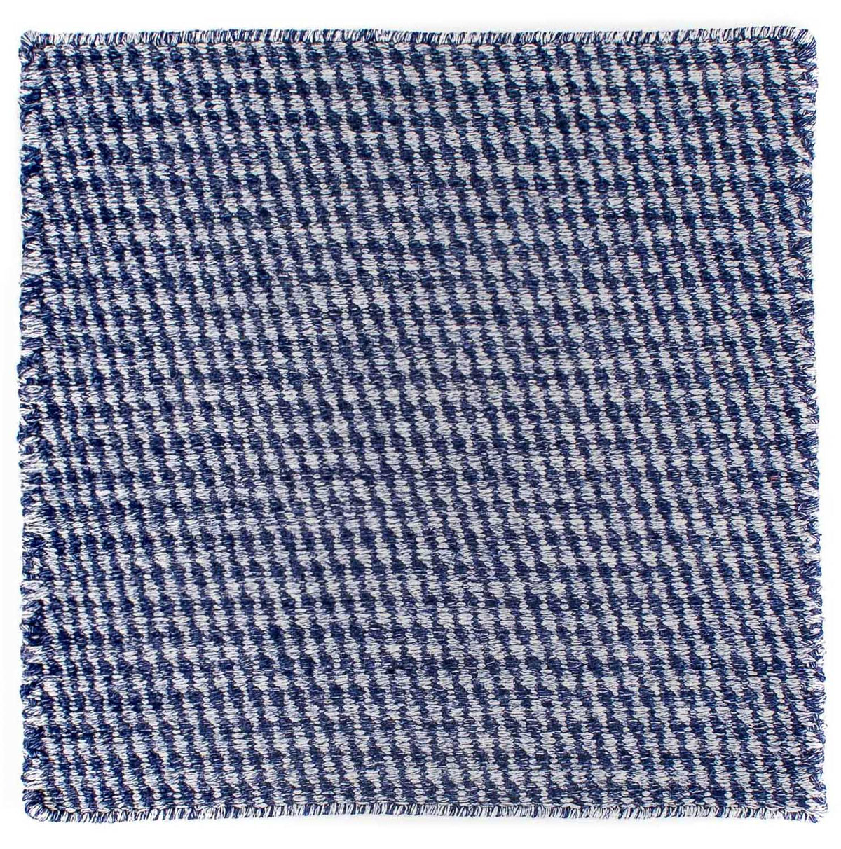 Tappeto Kelim - Tendenza quadrato  - 63 x 62 cm - blu scuro