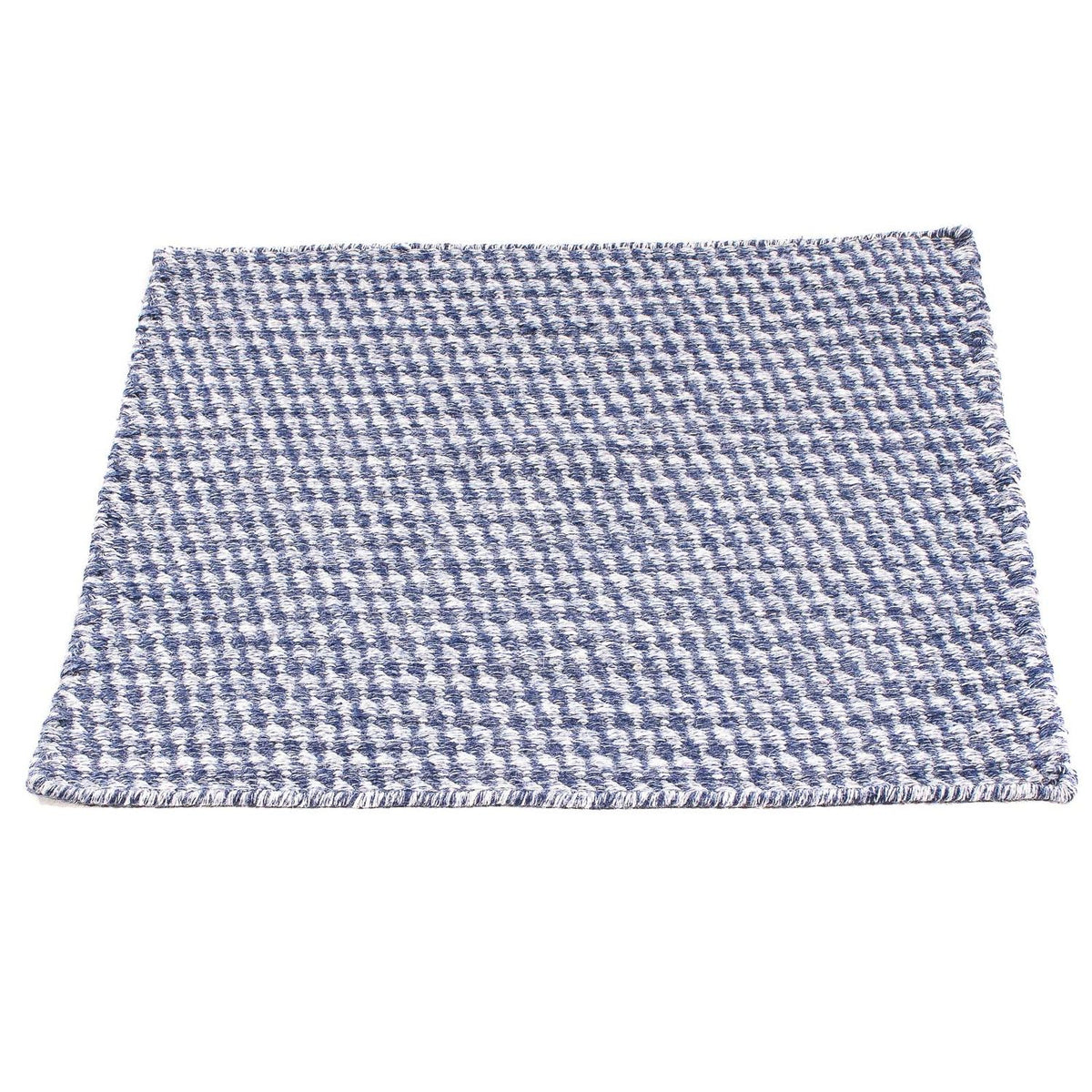 Tappeto Kelim - Tendenza quadrato  - 63 x 62 cm - blu scuro