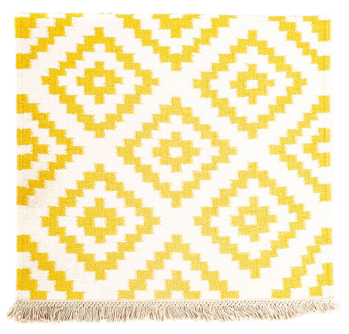 Tappeto Kelim - Tendenza quadrato  - 80 x 72 cm - beige