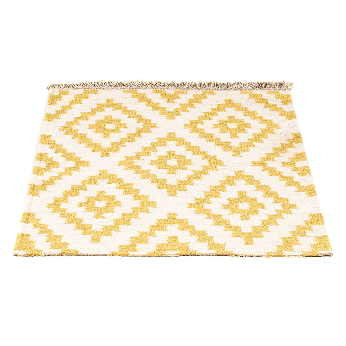 Tappeto Kelim - Tendenza quadrato  - 80 x 72 cm - beige
