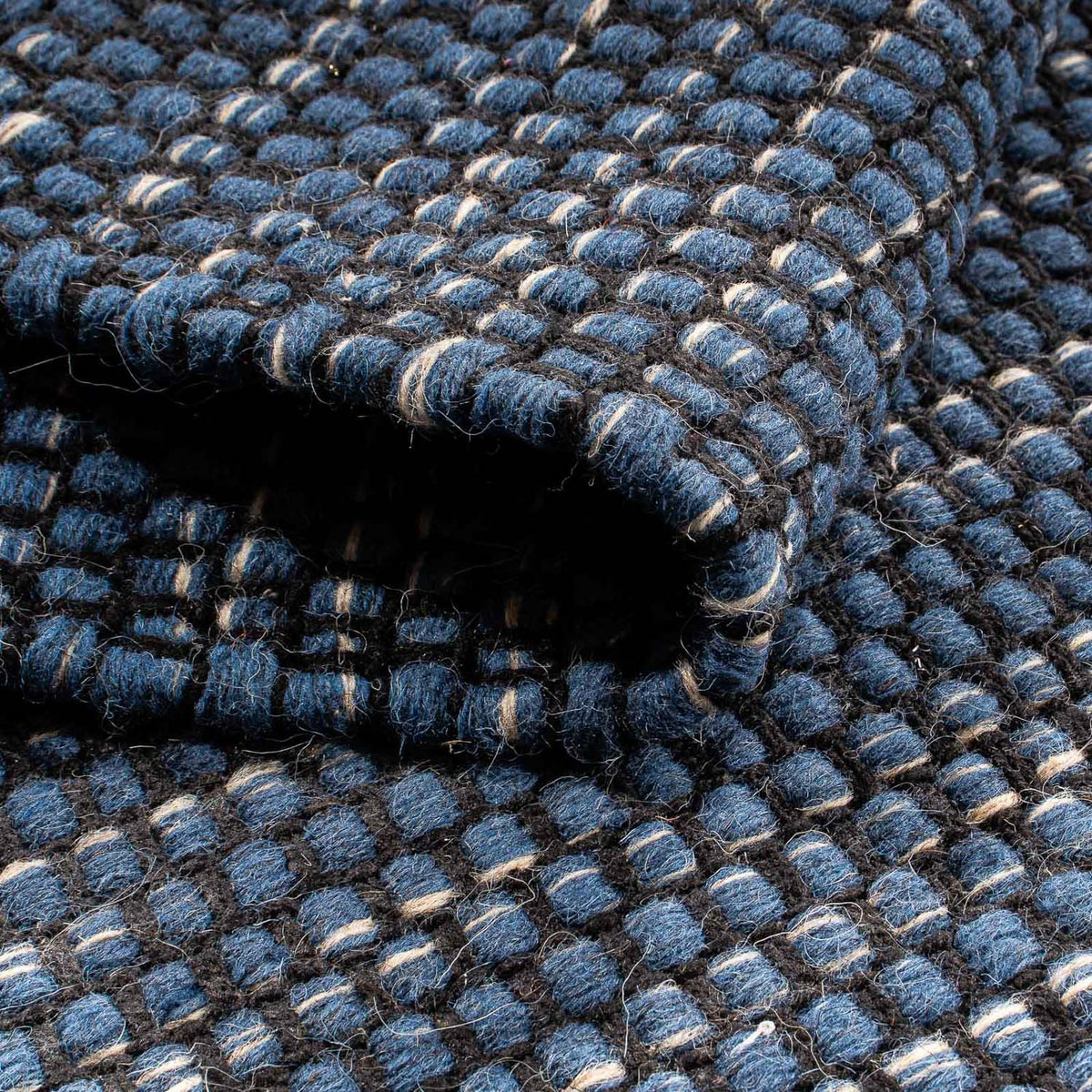 Tappeto Kelim - Tendenza - 88 x 62 cm - blu scuro