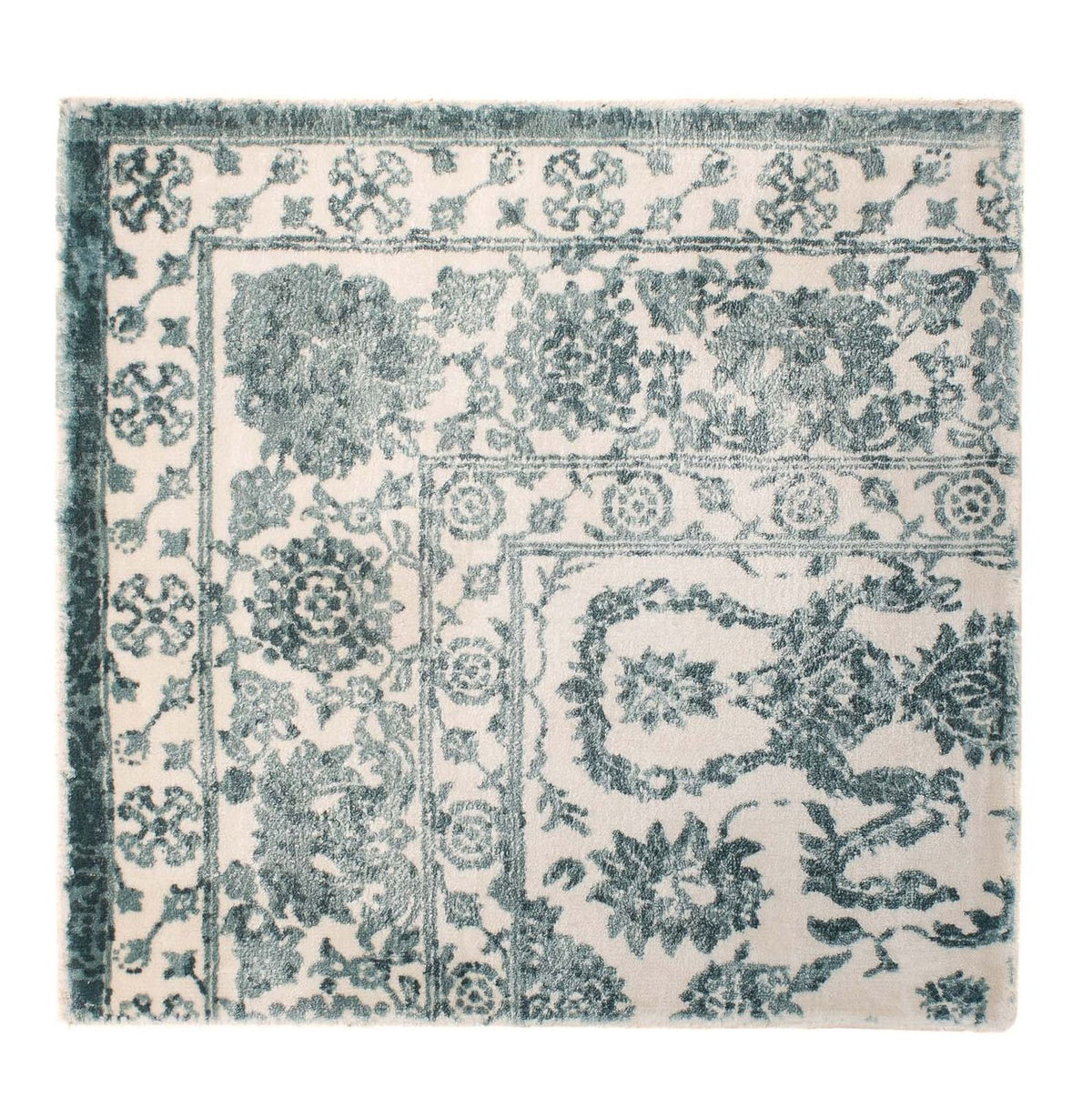Tappeto in viscosa quadrato - 55 x 50 cm - beige