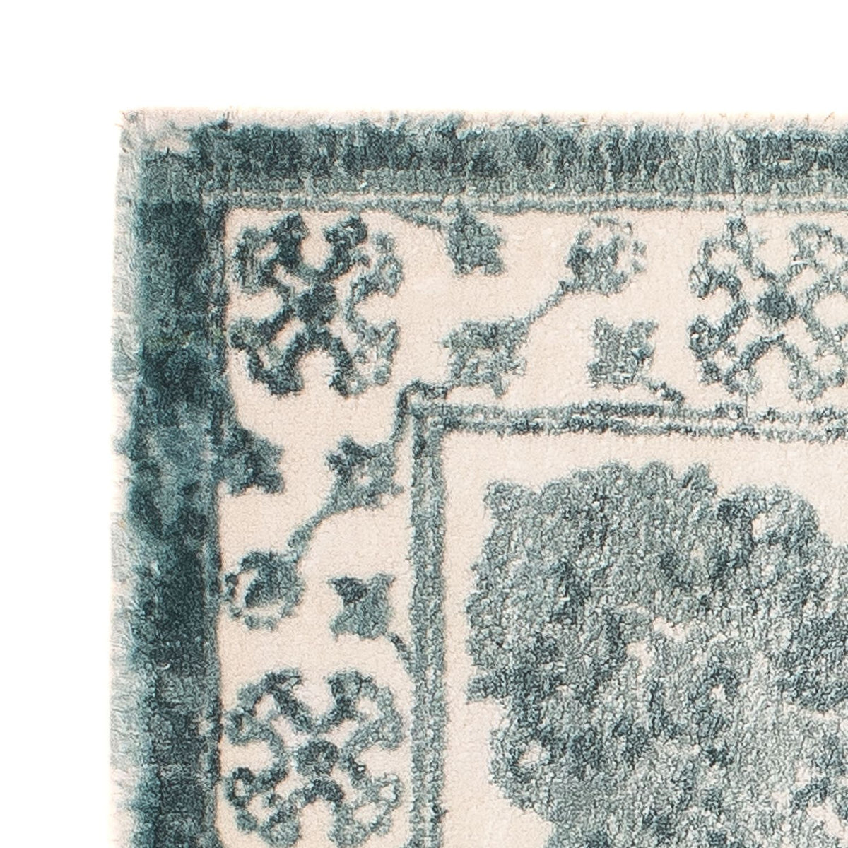 Tappeto in viscosa quadrato - 55 x 50 cm - beige