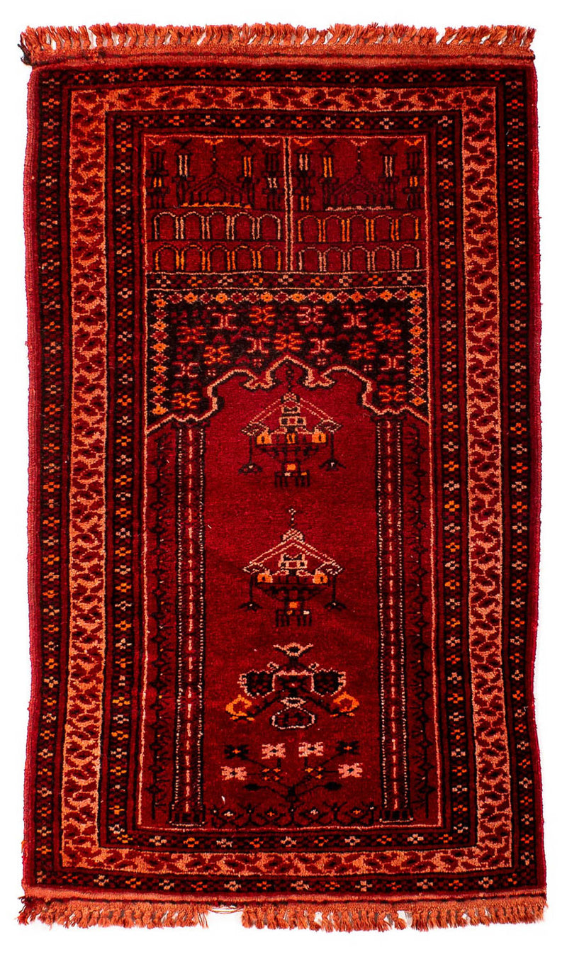 Tappeto Pakistani - 115 x 64 cm - rosso scuro