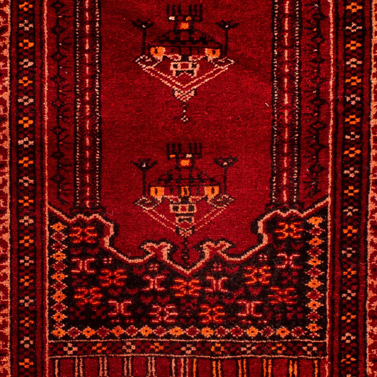 Tappeto Pakistani - 115 x 64 cm - rosso scuro