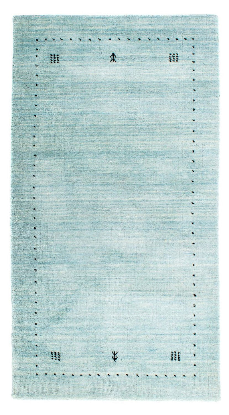 Tappeto Gabbeh - Loribaft Indus - 140 x 70 cm - blu chiaro