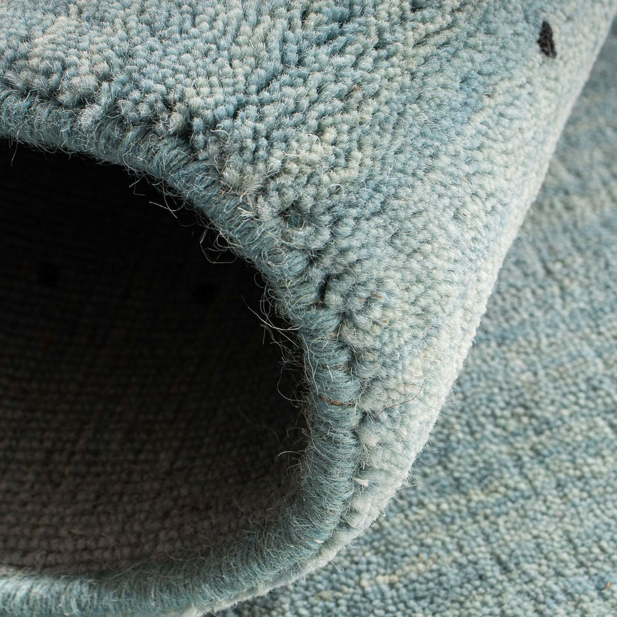 Tappeto Gabbeh - Loribaft Indus - 140 x 70 cm - blu chiaro
