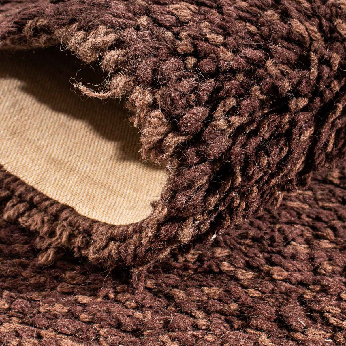 Tappeto corsia Tappeto a pelo alto - 205 x 64 cm - marrone