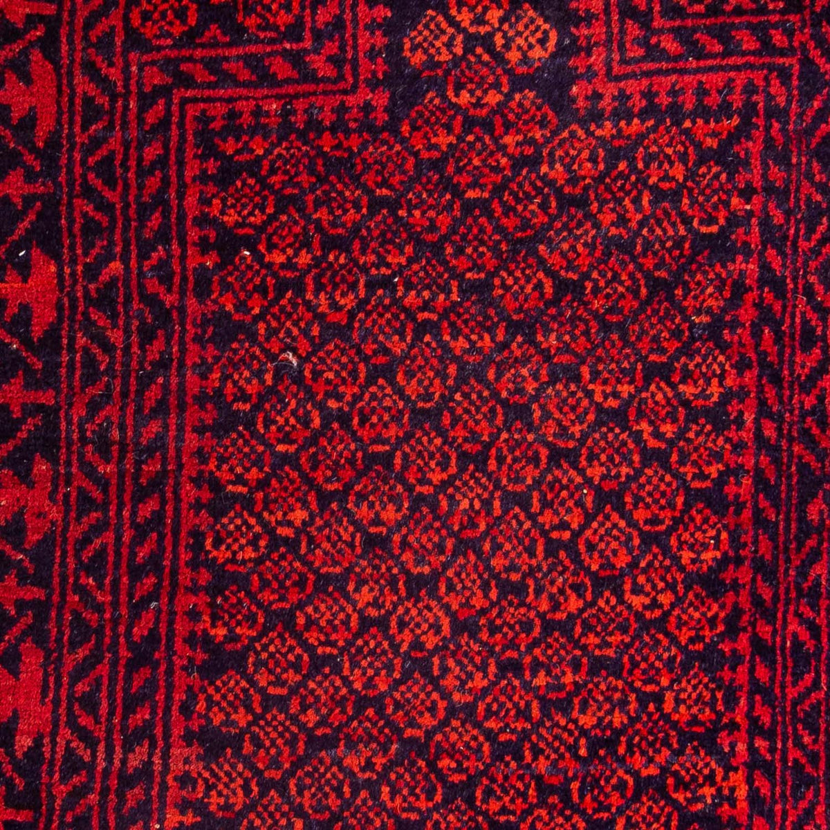 Tappeto Belutsch - 132 x 79 cm - rosso scuro