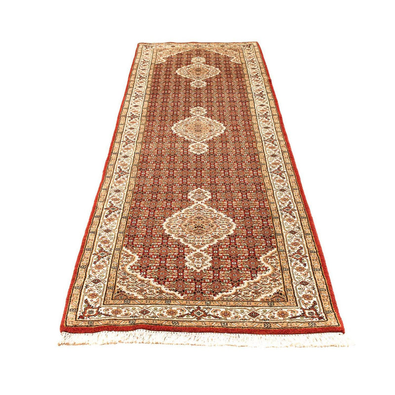 Tappeto corsia Tappeto orientale - Tabriz - 296 x 83 cm - rosso scuro