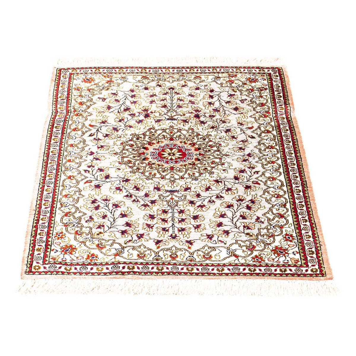 Tappeto di seta - Ghom seta - Premio - 80 x 59 cm - beige