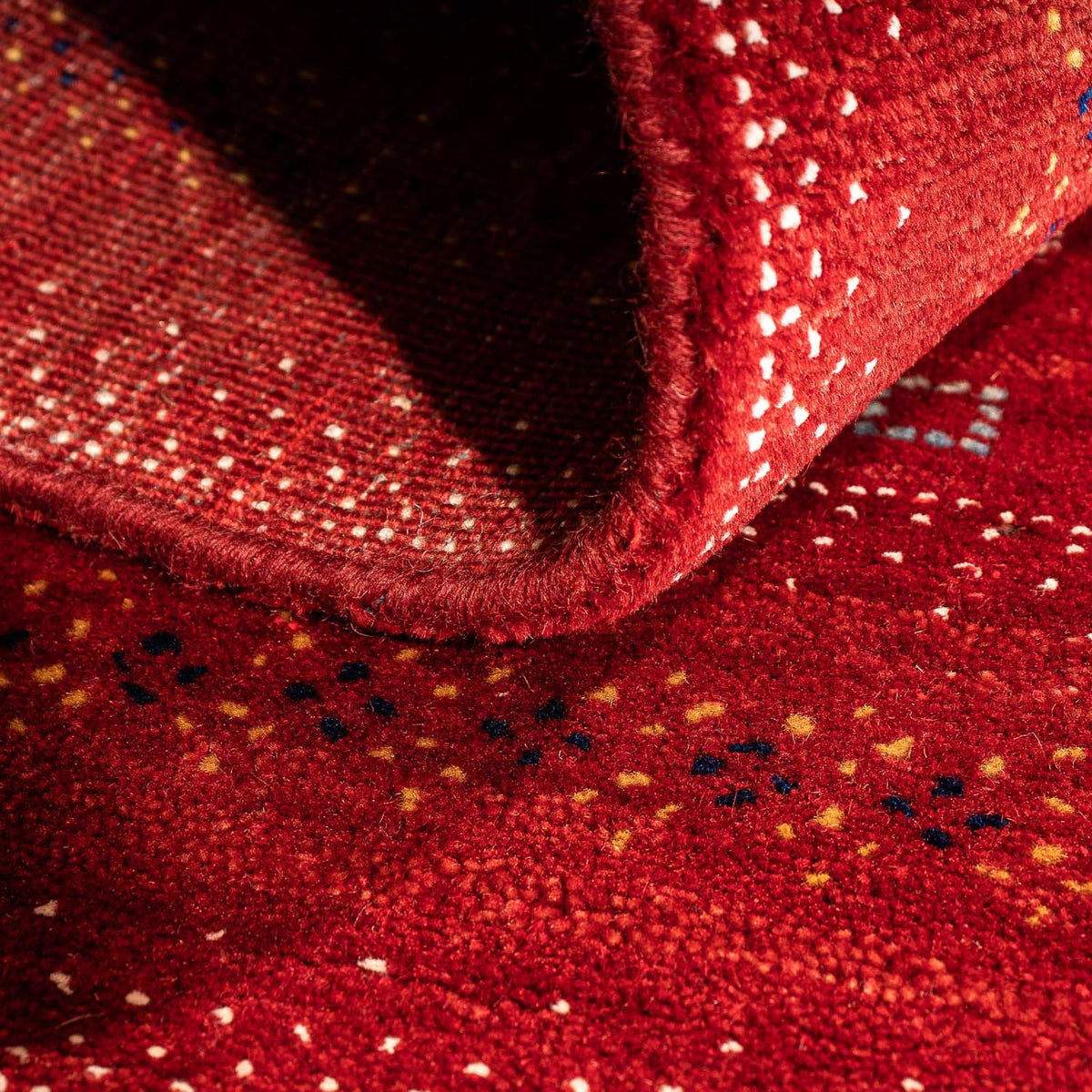 Tappeto Gabbeh - Loribaft Persero - 120 x 80 cm - rosso scuro