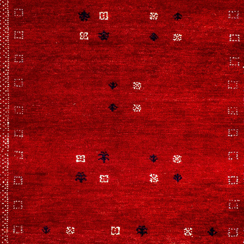 Tappeto Gabbeh - Loribaft Persero - 120 x 81 cm - rosso scuro