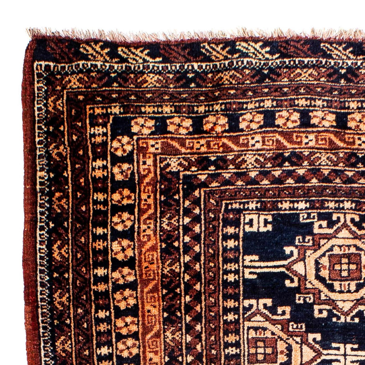Tappeto afgano - 140 x 94 cm - blu scuro