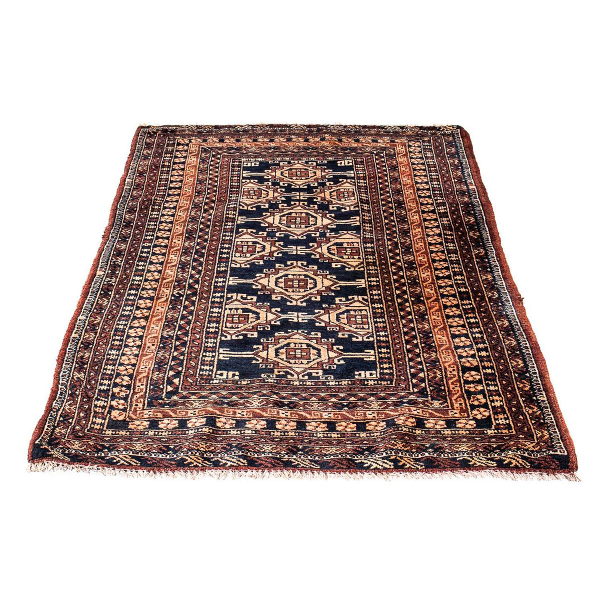 Tappeto afgano - 140 x 94 cm - blu scuro