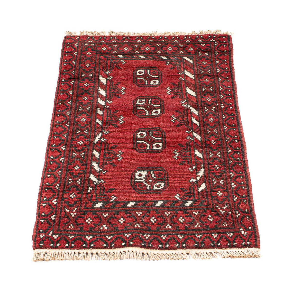 Tappeto afgano - Filpa - 90 x 60 cm - rosso scuro
