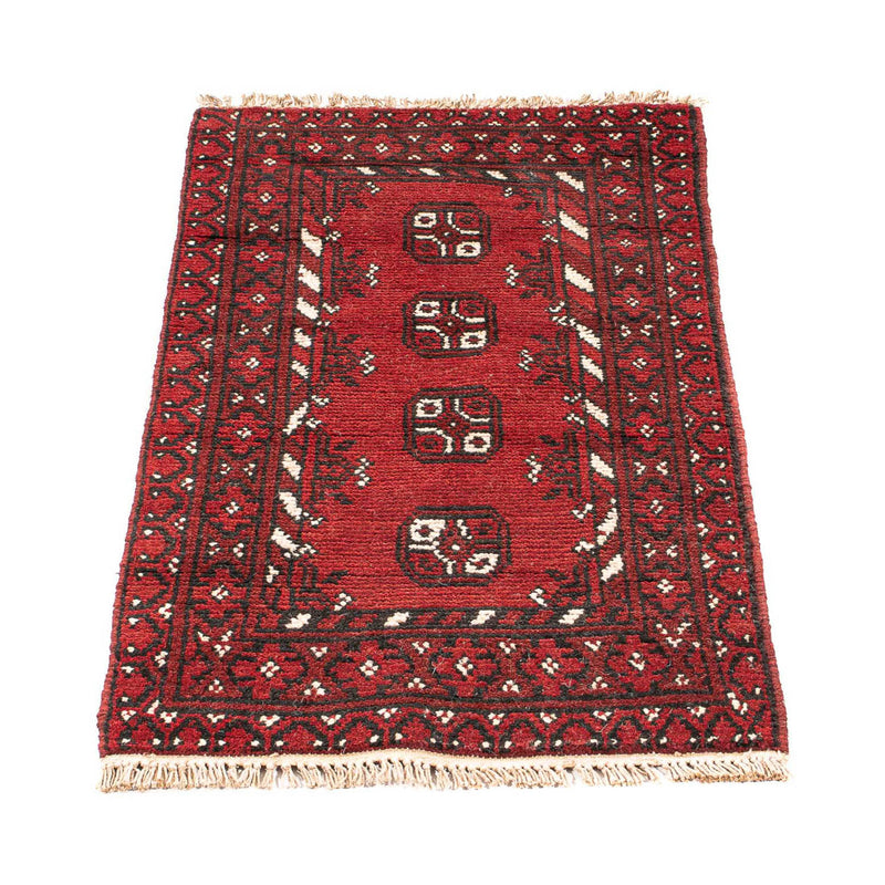 Tappeto afgano - Filpa - 90 x 60 cm - rosso scuro