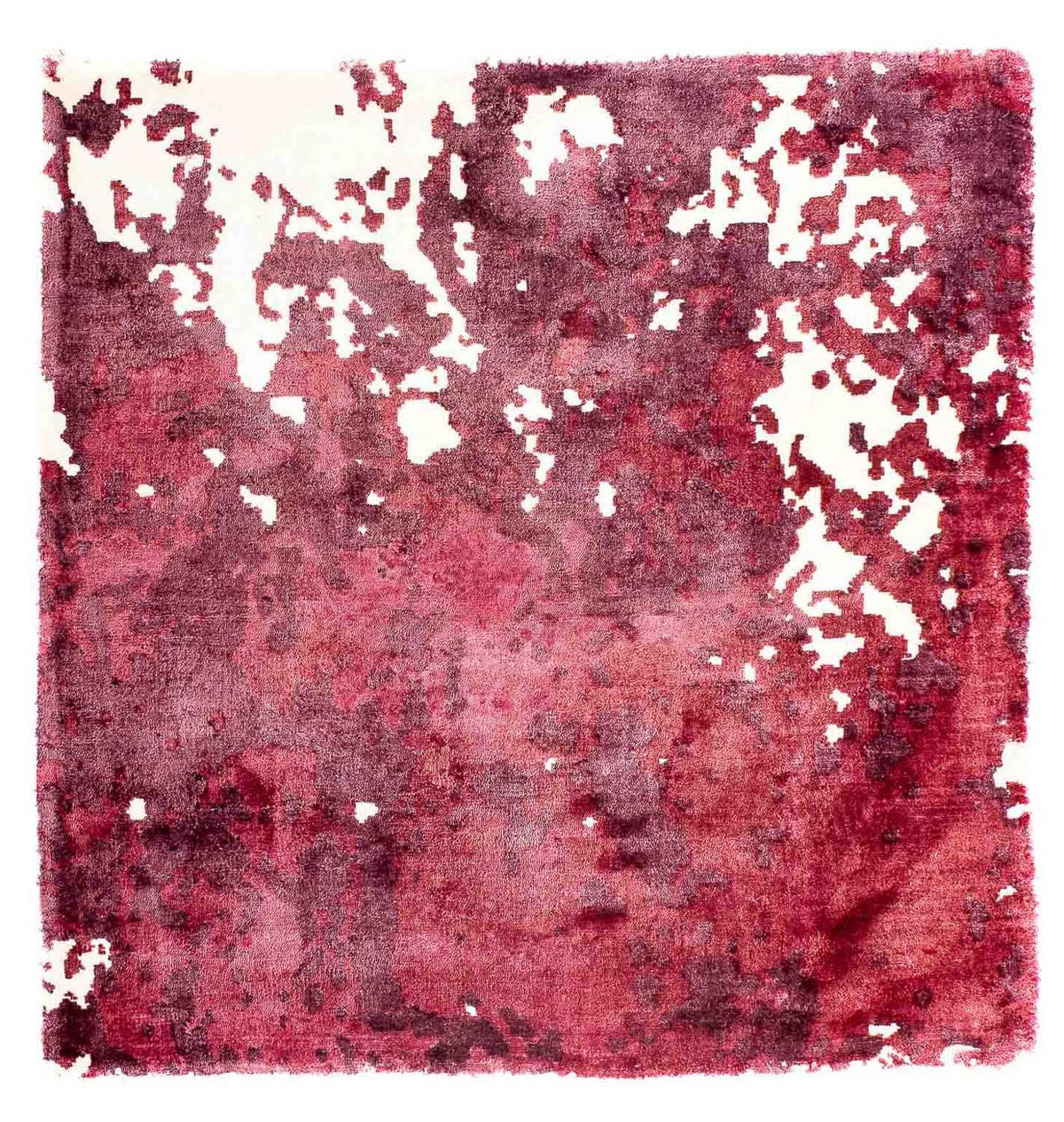 Tappeto in viscosa quadrato - 70 x 70 cm - multicolore