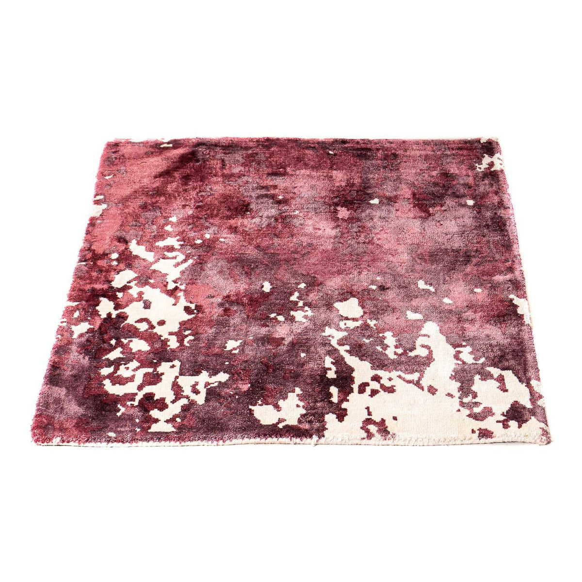 Tappeto in viscosa quadrato - 70 x 70 cm - multicolore