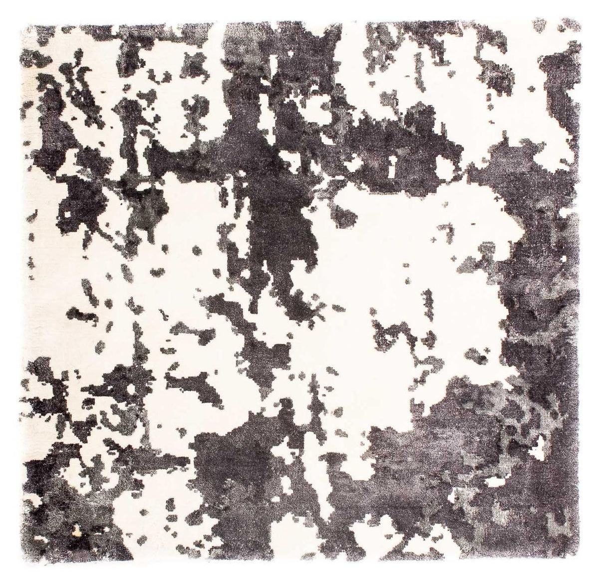 Tappeto in viscosa quadrato - 70 x 70 cm - beige