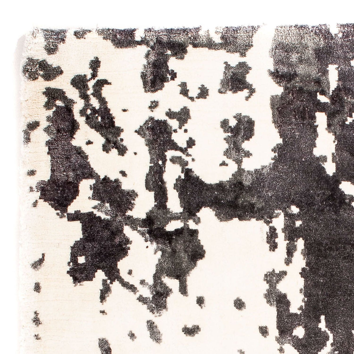 Tappeto in viscosa quadrato - 70 x 70 cm - beige