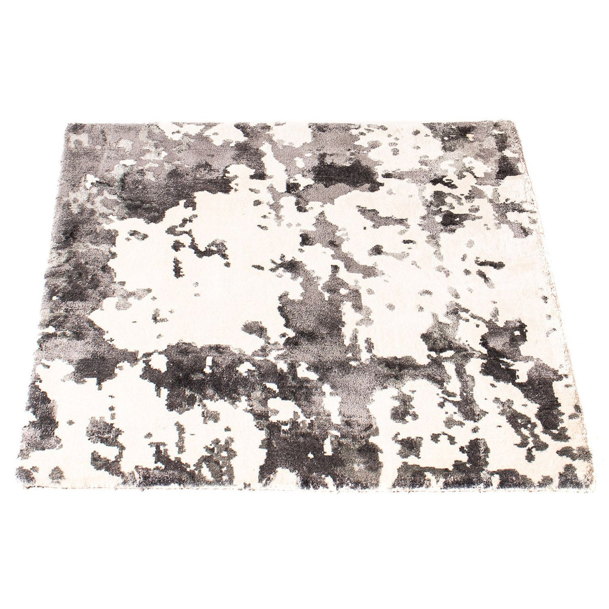 Tappeto in viscosa quadrato - 70 x 70 cm - beige
