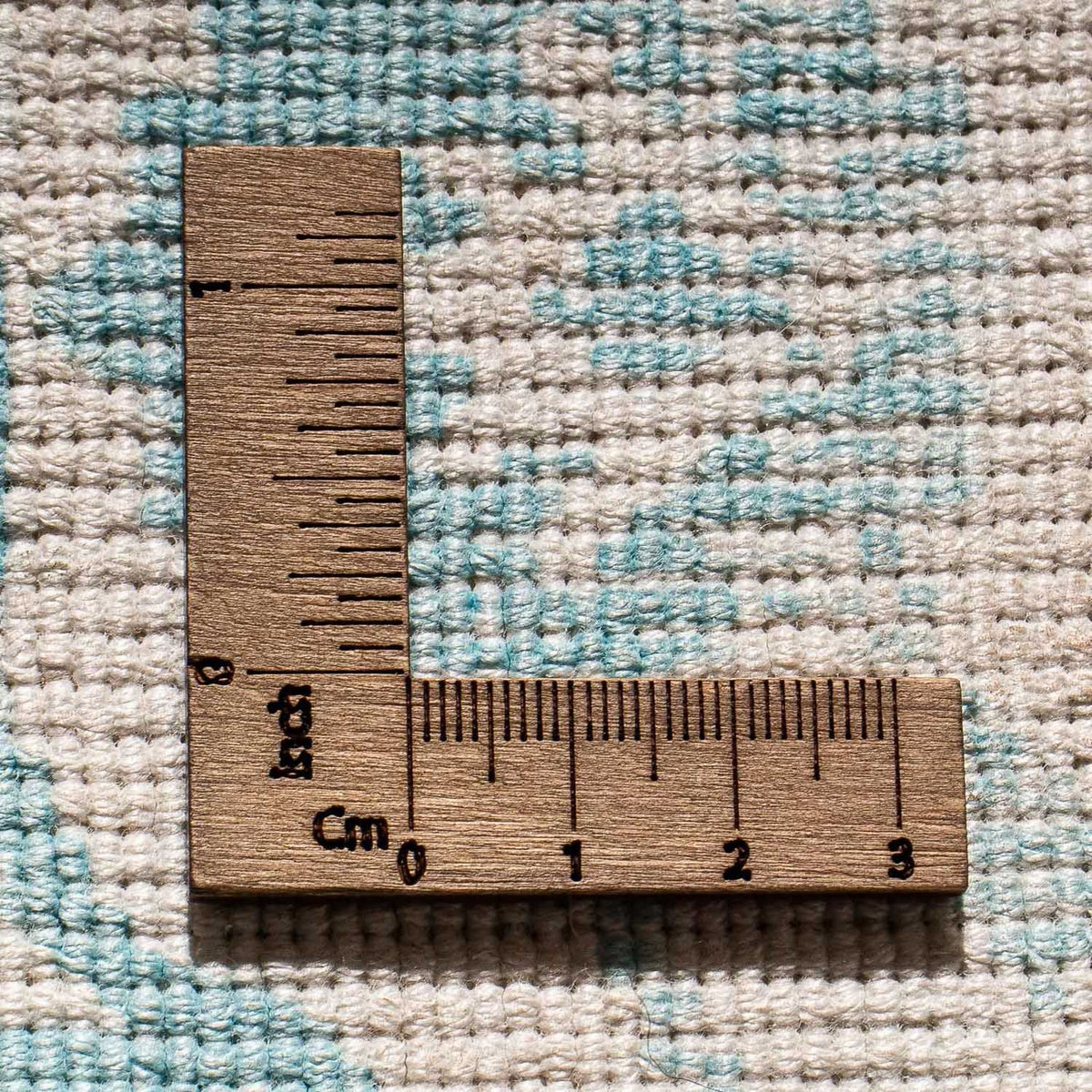 Tappeto in viscosa quadrato - 70 x 70 cm - turchese