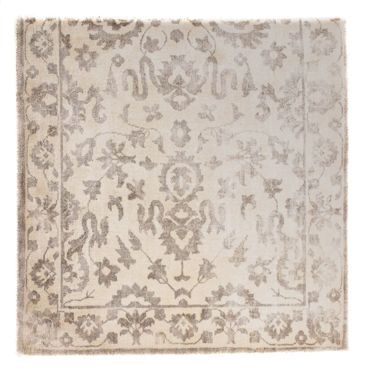 Tappeto in viscosa quadrato - 70 x 70 cm - marrone chiaro
