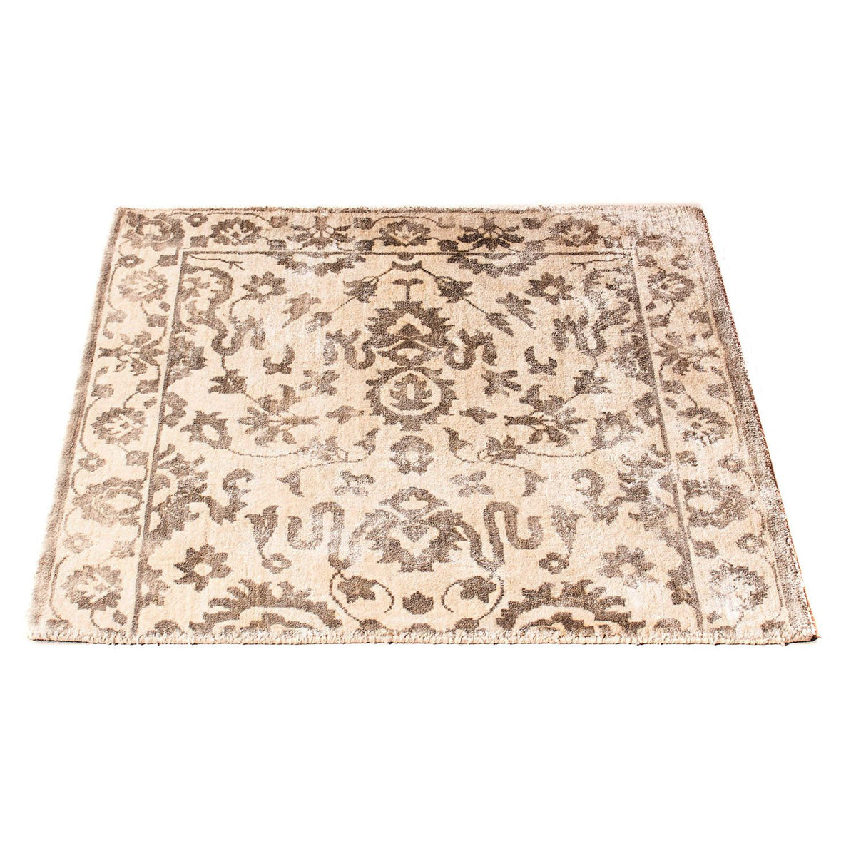 Tappeto in viscosa quadrato - 70 x 70 cm - marrone chiaro