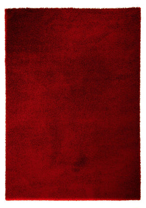 Tappeto a pelo alto - 290 x 200 cm - rosso scuro