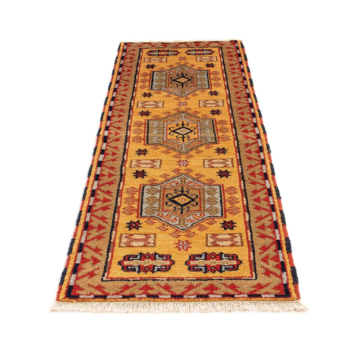 Tappeto corsia Tappeto Ziegler - Kazak - 202 x 65 cm - ruggine