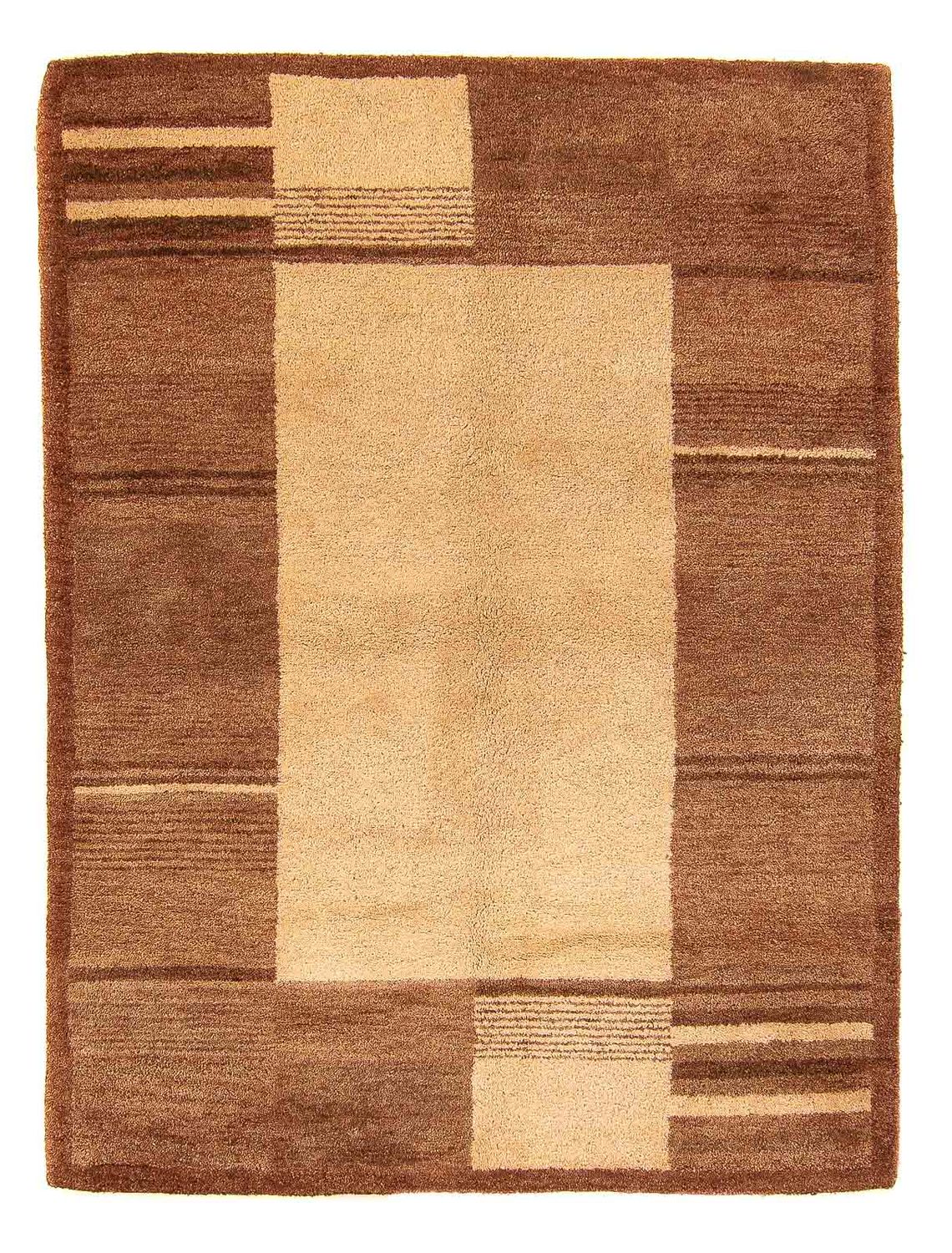 Tappeto di lana - 196 x 139 cm - marrone