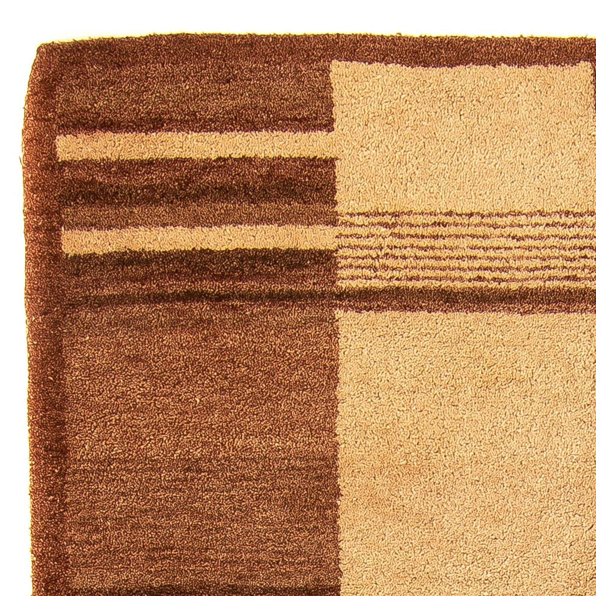 Tappeto di lana - 196 x 139 cm - marrone