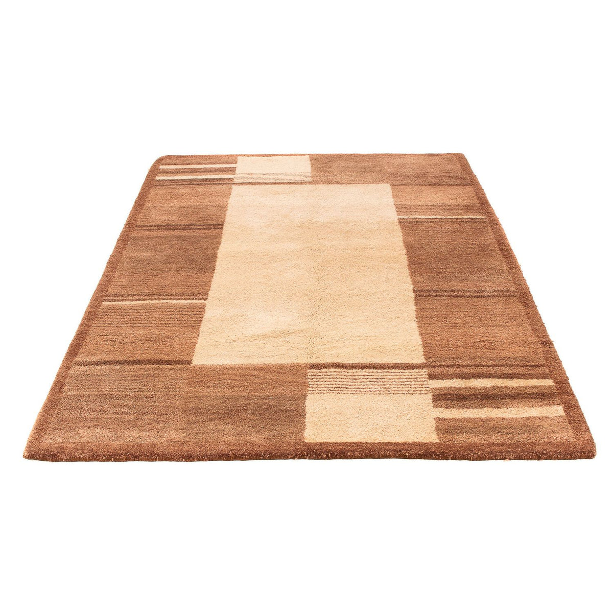 Tappeto di lana - 196 x 139 cm - marrone