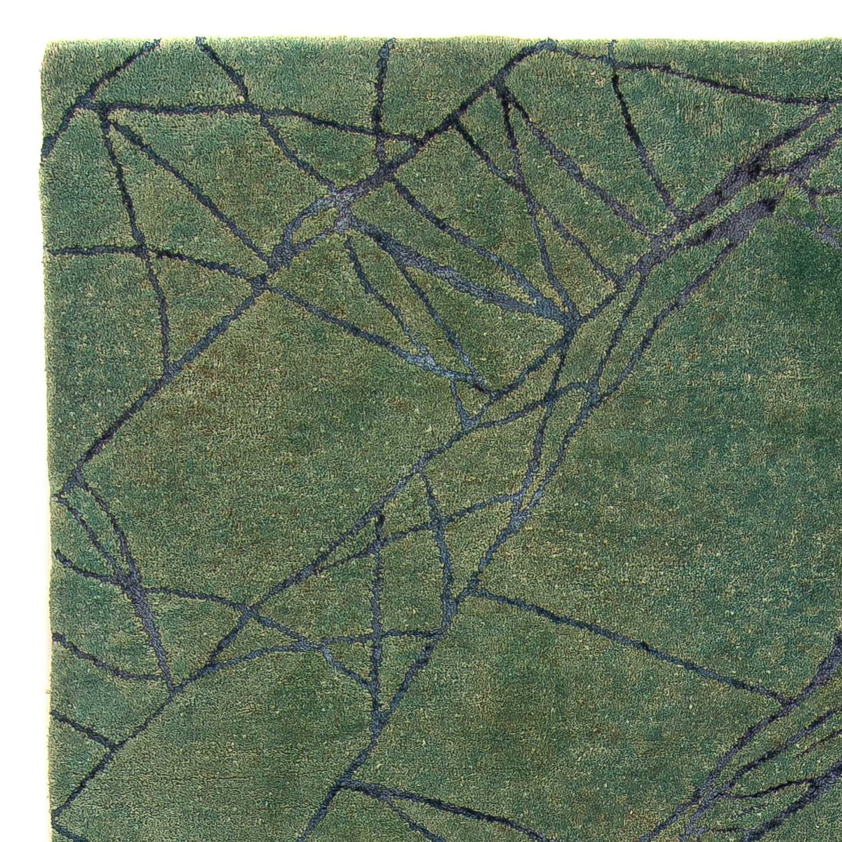 Tappeto di lana - 247 x 147 cm - verde