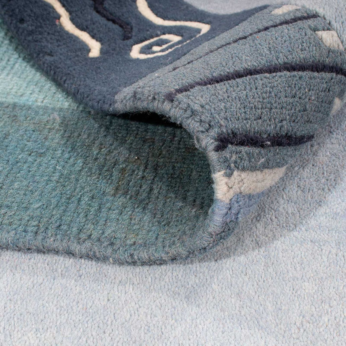 Tappeto Nepal - 240 x 170 cm - blu chiaro