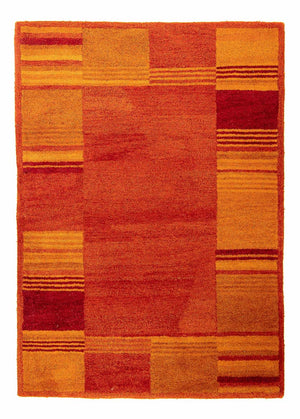 Tappeto di lana - 195 x 140 cm - ruggine