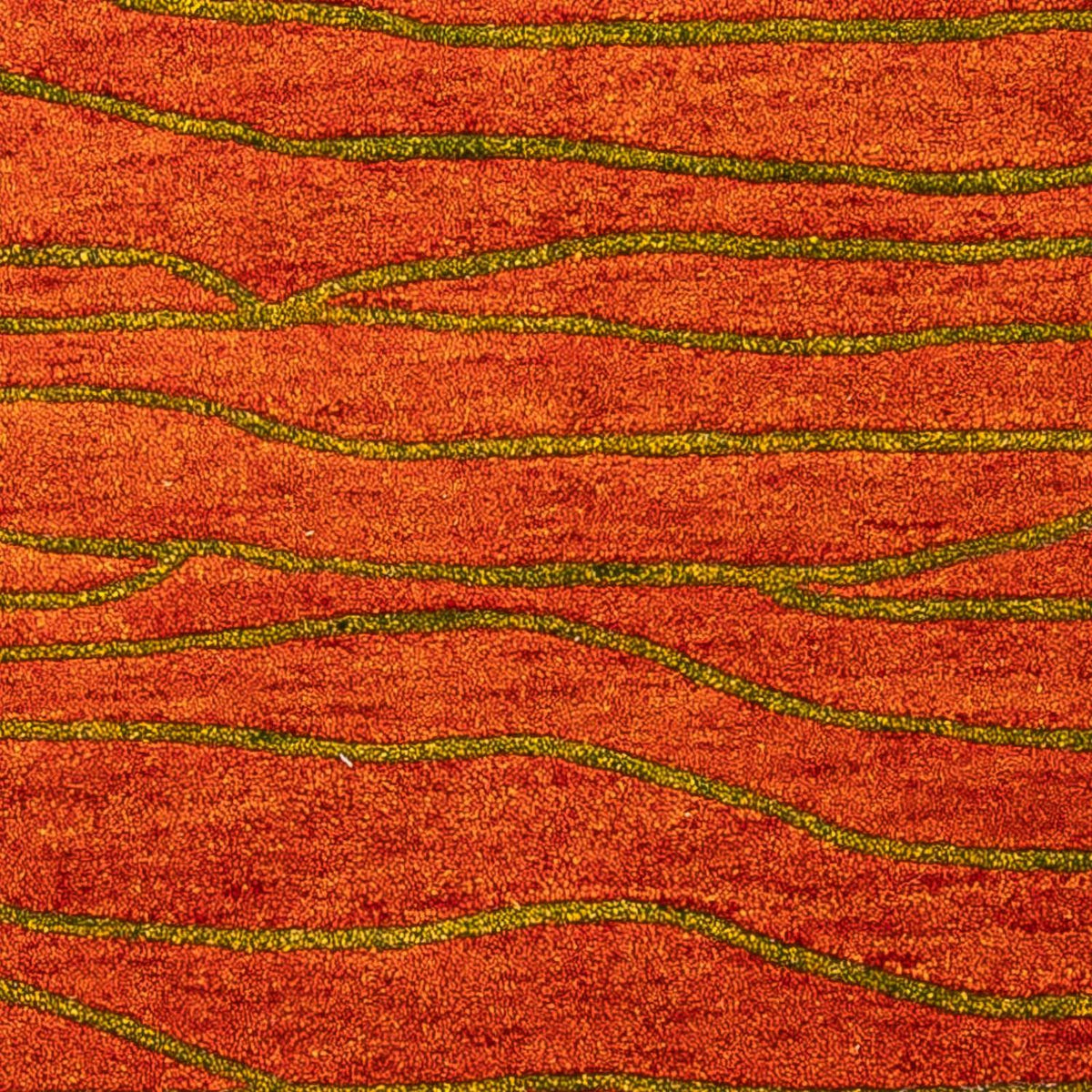 Tappeto di lana - 192 x 136 cm - ruggine