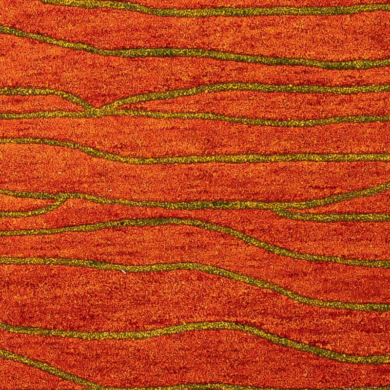Tappeto di lana - 192 x 136 cm - ruggine