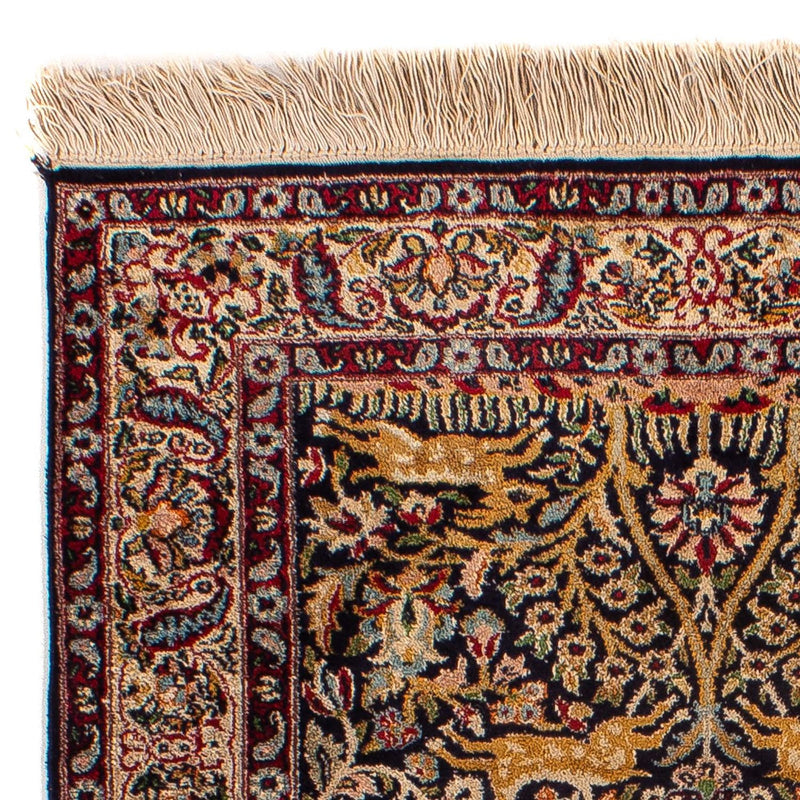 Tappeto orientale - Indo - 123 x 81 cm - blu scuro