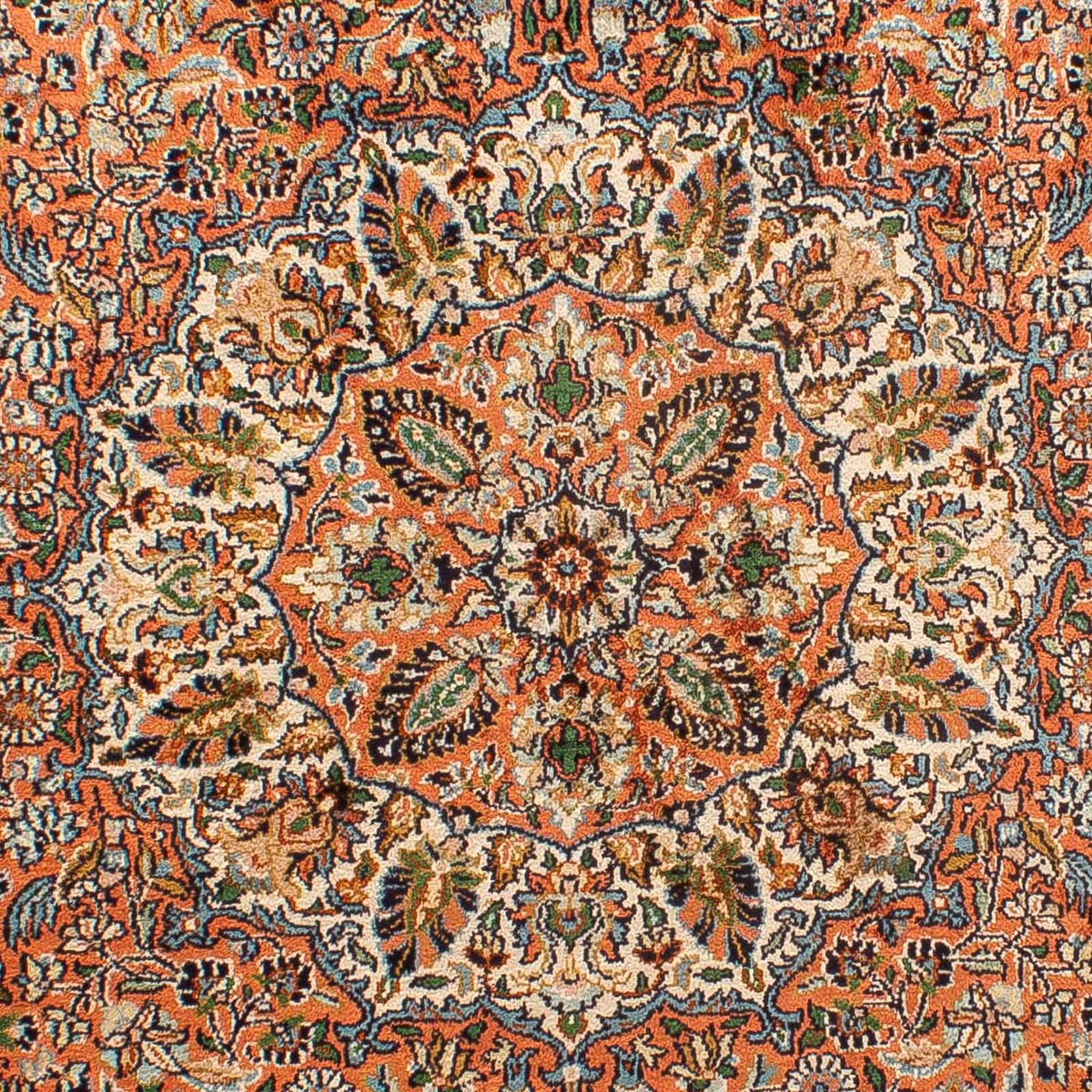 Tappeto di seta - Seta del Kashmir - 182 x 121 cm - marrone chiaro