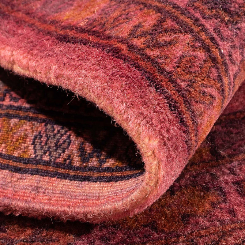 Tappeto Turkaman - 95 x 66 cm - rosso chiaro