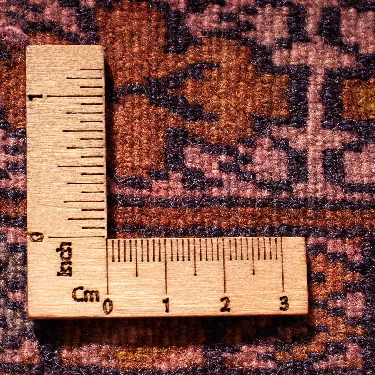 Tappeto Turkaman - 95 x 66 cm - rosso chiaro