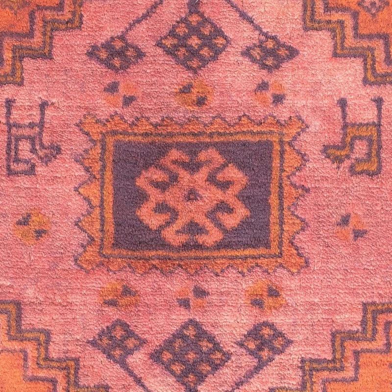 Tappeto Turkaman - 80 x 67 cm - rosso chiaro