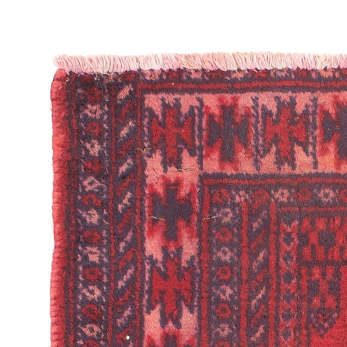 Tappeto Turkaman - 82 x 61 cm - rosso scuro
